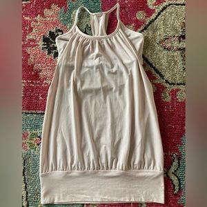 Lululemon No Limits tank top. Powder pink with subtle stripes size 4